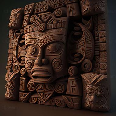 3D model The Secret of the Mayan Island game (STL)